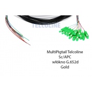 MultiPigtail Telcoline 4J SC/APC 10m G.652d , średnica 3-5mm